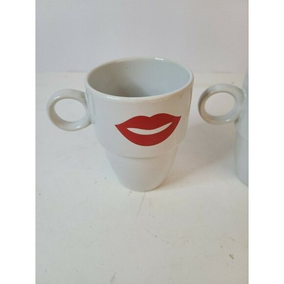 CARIBOU Coffee His And Hers White Coffee Mugs Cups - Picture 3 of 7